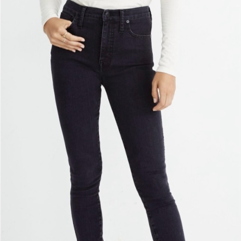 Madewell  w  32p 10 high-rise skinny Black Skinny Jeans with Sleek Fit